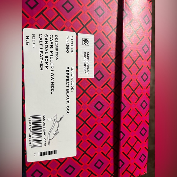 Tory Burch Capri Miller Low Heel Sandal -8.5 , Calf Leather - Picture 9 of 9